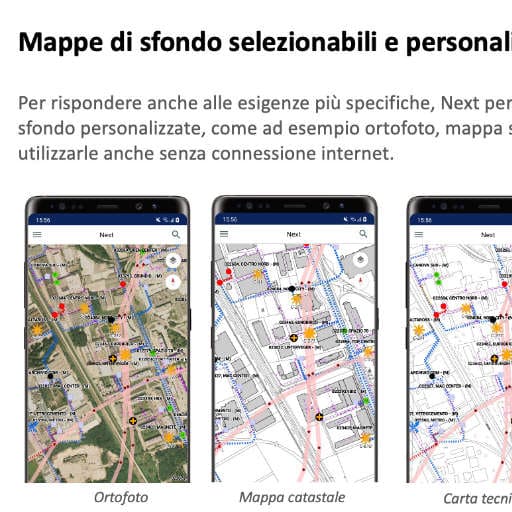 Mappe di sfondo selezionabili e personalizzabili