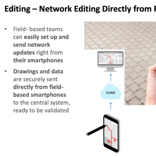 Network editing directly fron the field