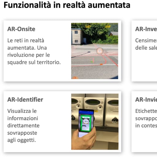 Funzionalità innovative: moduli in realtà aumentata