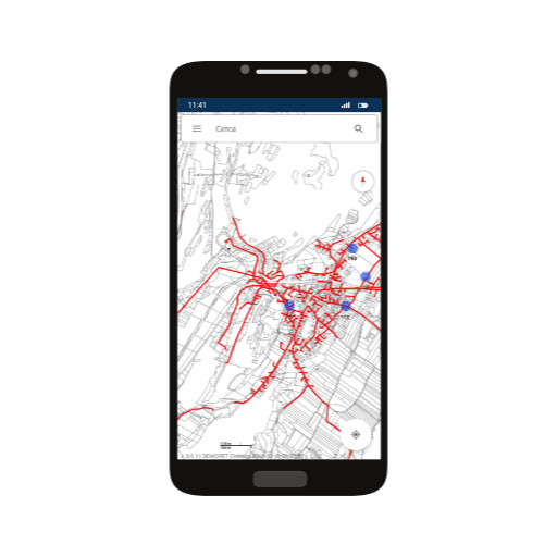 Utilizzo di mappe personalizzate, incluse quelle catastali